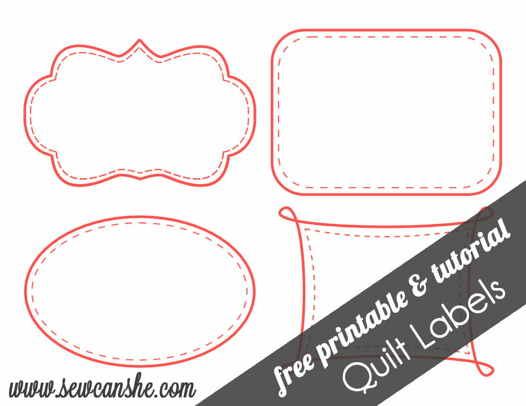 Quilt Labels! {Free Printable} regarding Quilt Label Templates Printable