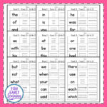 Read It – Trace It – Write It – Fry'S First 100 Sight Words – Fun Intended For Free Printable Worksheets Kindergarten Sight Words