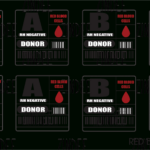 Red Blood Cell Labels Svg (Download) – Zindee In Printable Blood Bag Label Template