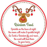 Reindeer Food Tag   Druckbare Datei   Instant Download / Reindeer Intended For Reindeer Food Labels Printable