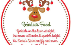 Reindeer Food Tag - Druckbare Datei - Instant Download / Reindeer with regard to Reindeer Food Printable Label