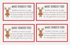 Reindeer Food Tags - 10 Free Pdf Printables | Printablee with regard to Reindeer Food Labels Printable