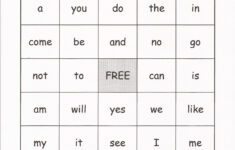 Relentlessly Fun, Deceptively Educational: Sight Word Bingo pertaining to Free Printable Sight Word Bingo