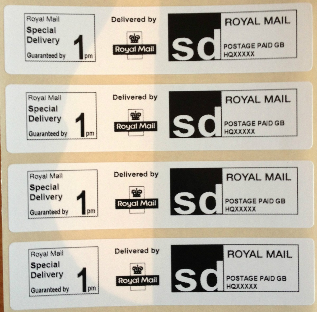 Roll Printed Royal Mail Special Delivery 1Pm Ppi Postage Labels intended for Printable Label Royal Mail