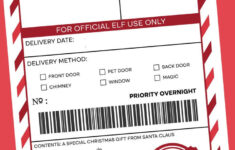 Santa Mail Shipping Label Printable with Free Printable Santa Shipping Label