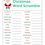 Santa'S Christmas Word Scramble Activity Page   Mama Likes This Within Free Printable Christmas Word Games