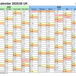 School Calendars 2025/26 Uk   Free Printable Pdf Templates Pertaining To Free Printable School Calendar 2025 26