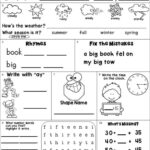 Second Grade Morning Work Freebie For Free Printable Second Grade Worksheets