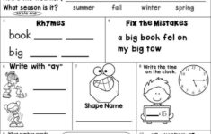 Second Grade Morning Work Freebie for Free Printable Second Grade Worksheets