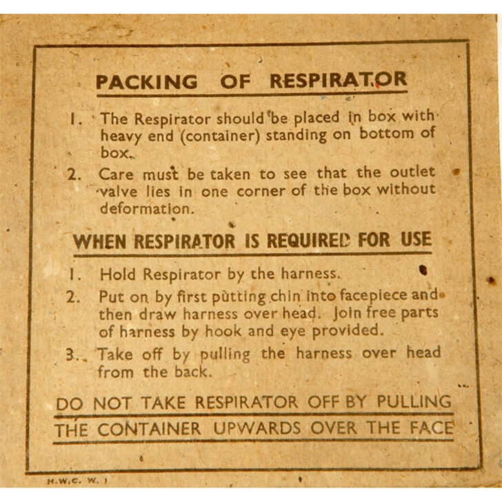 Ww2 Gas Mask Box Label Printable