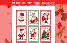 Secret Santa Gift Tags Printable, From Santa Gift Tags, Santa Gift throughout Secret Santa Labels Printable