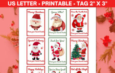 Secret Santa Gift Tags Printable, From Santa Gift Tags, Santa Gift within Printable Secret Santa Labels