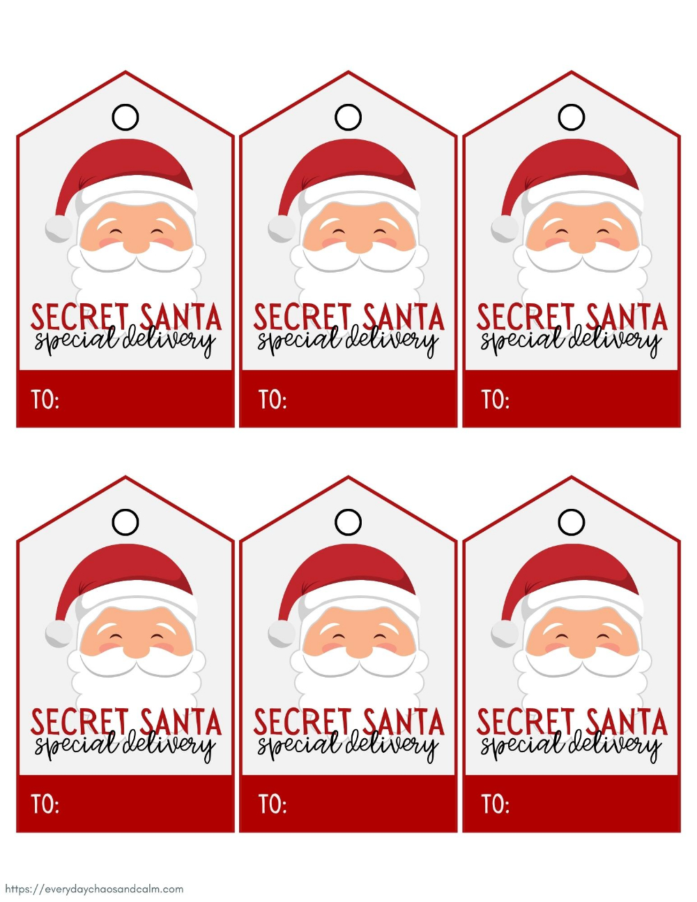 Secret Santa Tags Free Printable - Printable Party Favors with regard to Secret Santa Labels Free Printable