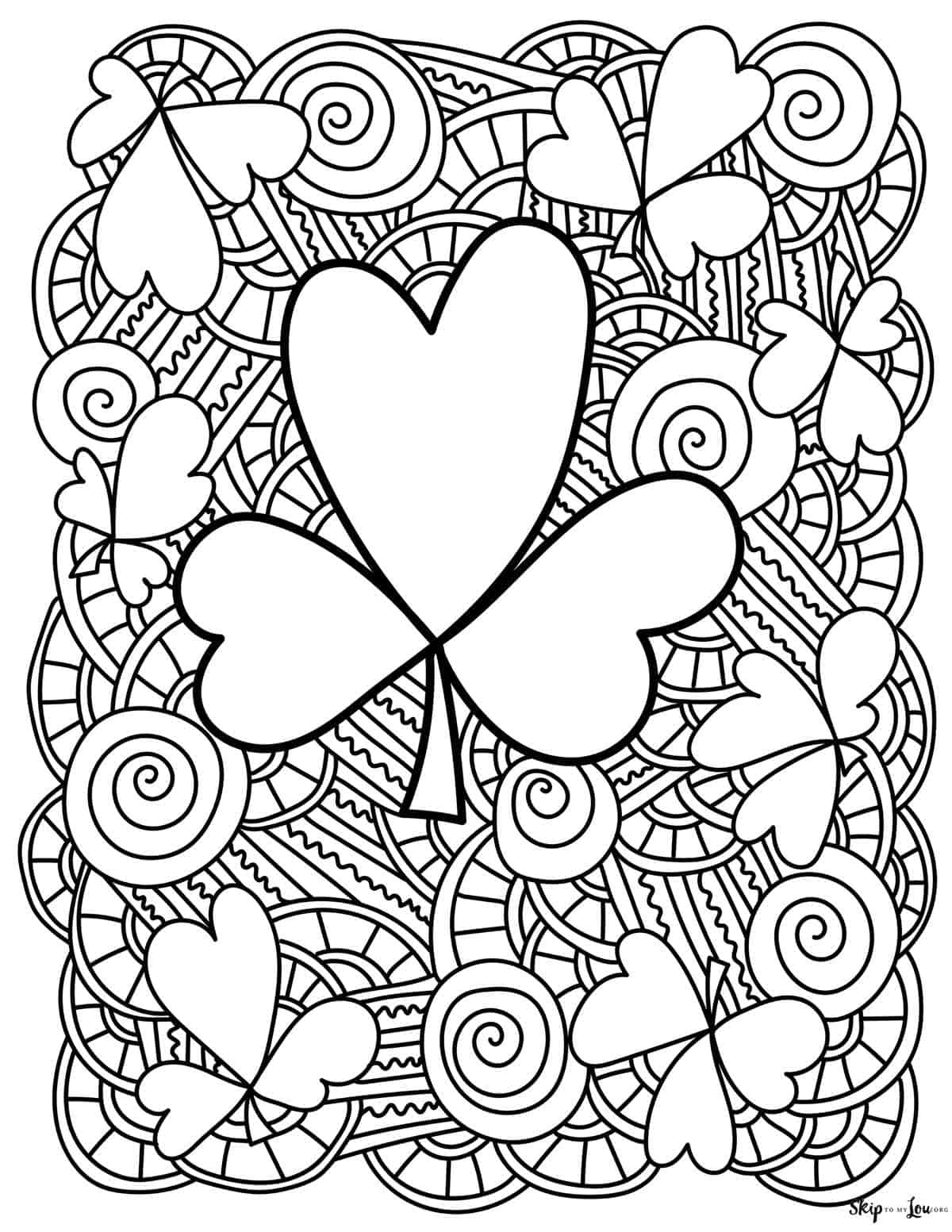 Shamrock Coloring Pages | Skip To My Lou within Free Printable Shamrock Coloring Pages