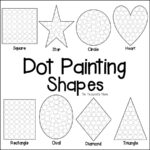 Shapes Dot Painting {Free Printable}   The Resourceful Mama Pertaining To Free Printable Dot Paint Worksheets