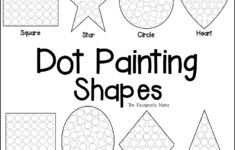 Shapes Dot Painting {Free Printable} - The Resourceful Mama pertaining to Free Printable Dot Paint Worksheets