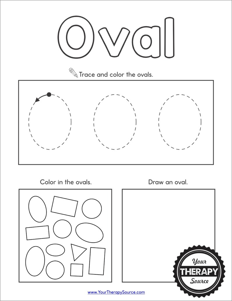 Shapes Worksheet Preschool - Free Printables - Your Therapy Source regarding Free Printable Shapes For Preschool