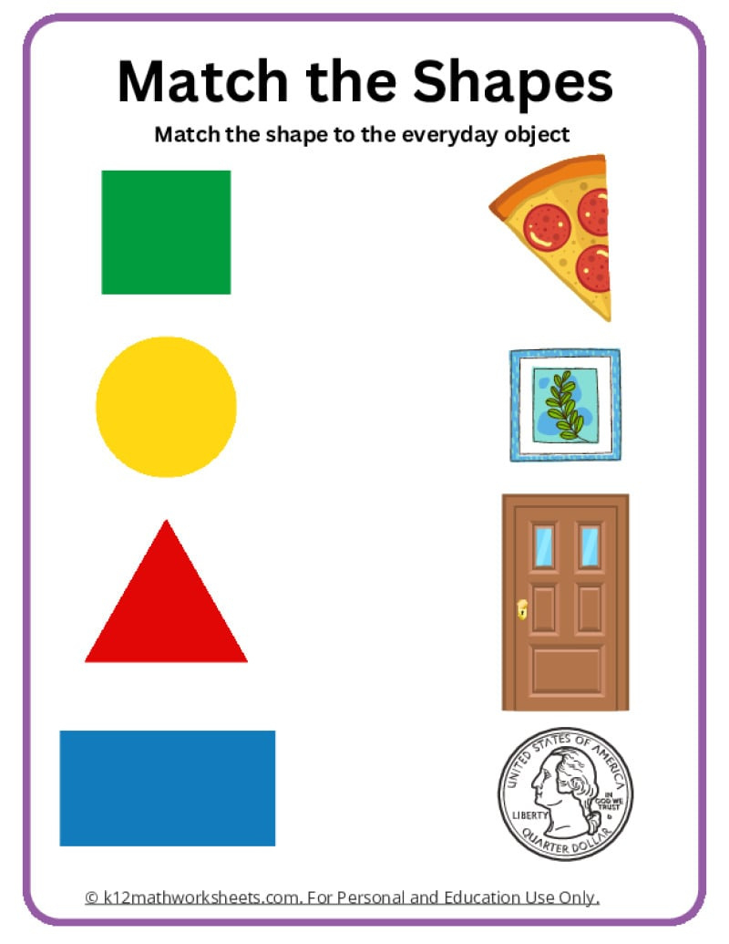 Shapes Worksheets with Free Printable Worksheets For Kindergarten Shapes
