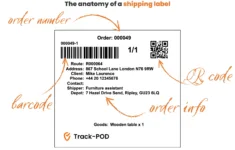 Shipping Label Generator: Free &amp; Easy To Use | Track-Pod with Staff Transport Labels Printable