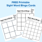 Sight Word Bingo Cards | Abcmouse Inside Free Printable Sight Word Bingo