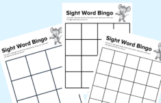 Sight Word Bingo Cards | Abcmouse inside Free Printable Sight Word Bingo
