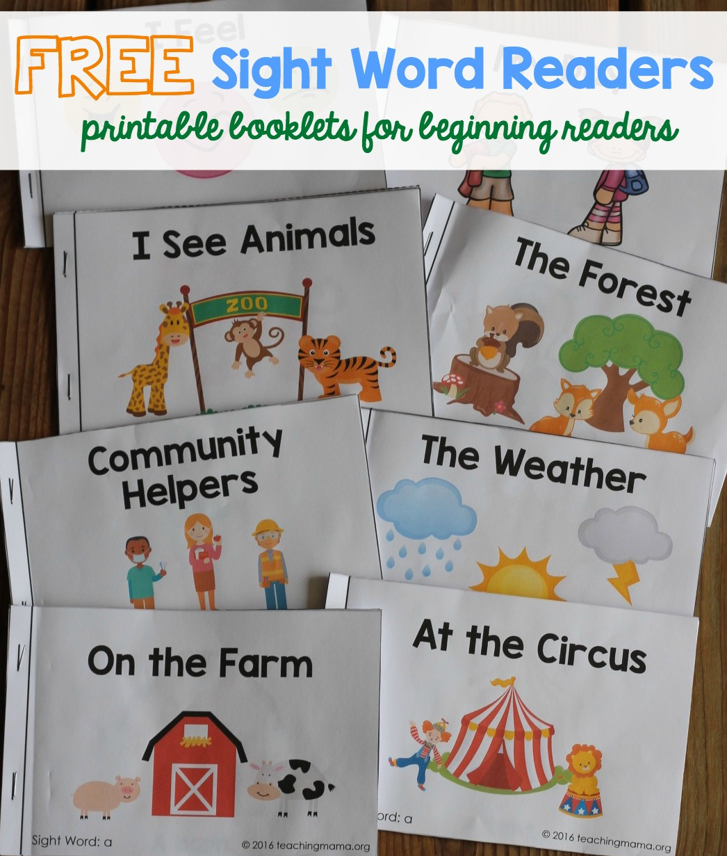 Sight Word Readers intended for Free Printable Sight Word Books