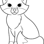 Simple Fox Coloring Page | Easy Drawing Guides Regarding Free Printable Fox Coloring Pages