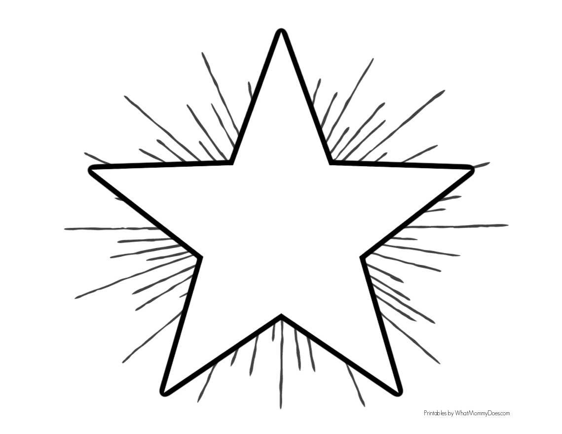 Simple Star Coloring Pages For Kids {So Cute!} - What Mommy Does inside Free Printable Star Coloring Pages