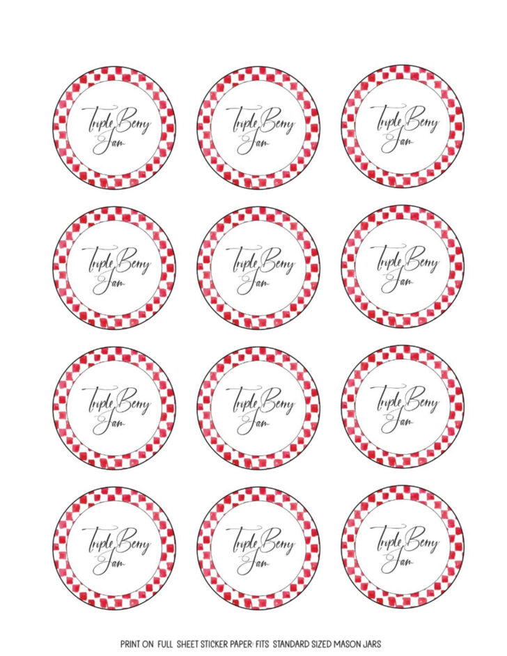Free Printable Jam Label Templates