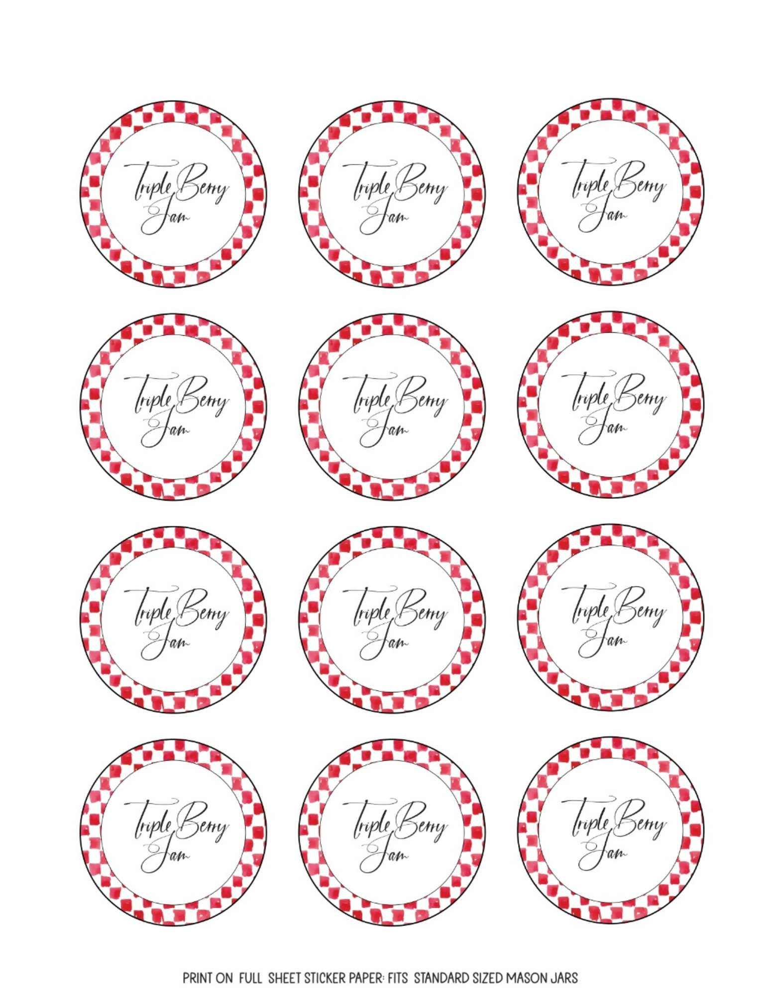 Simply Pretty Jam Jar Labels (Free Printable In 4 Styles) inside Printable Label For Jars