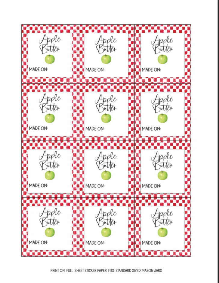 Free Printable Jam Labels
