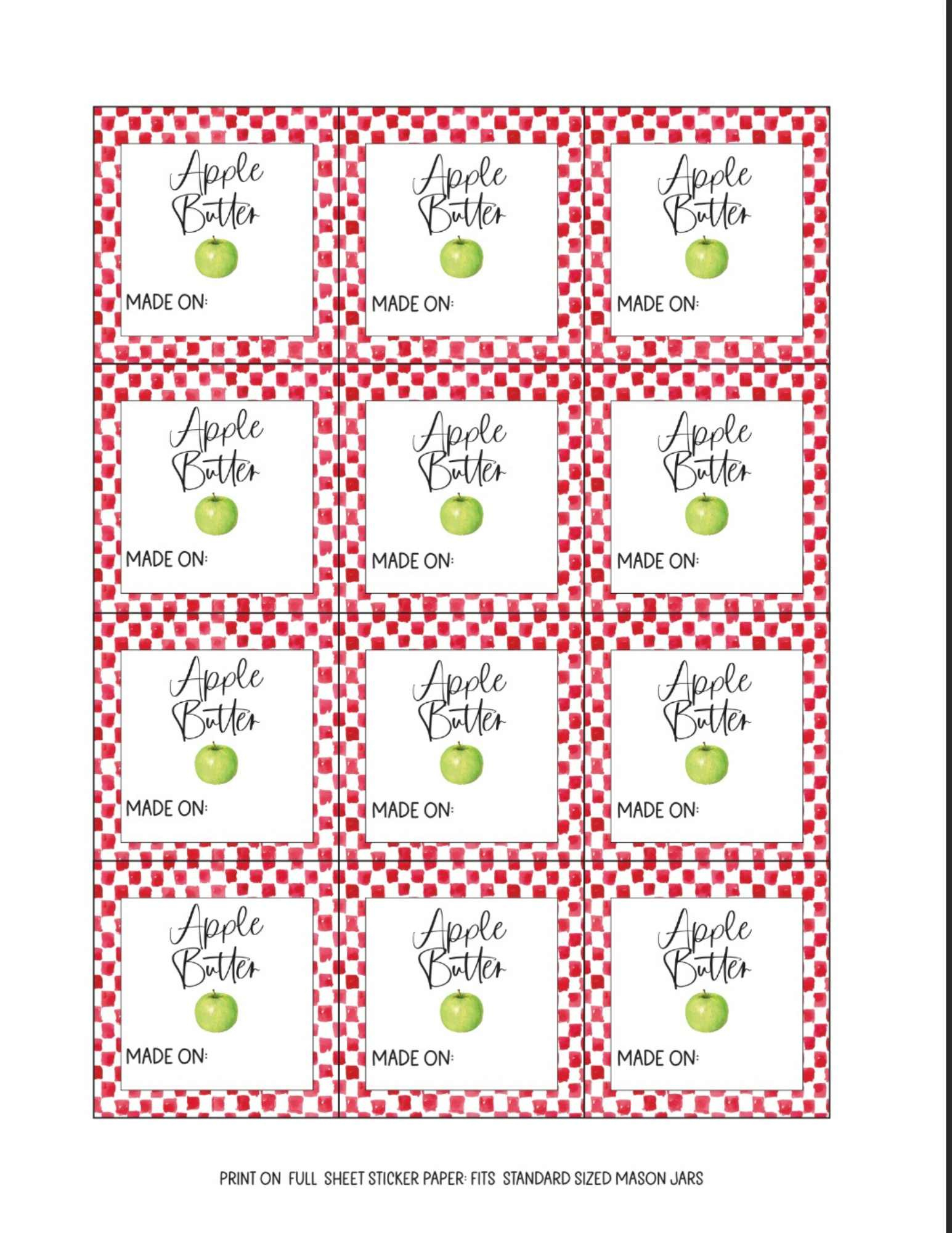 Simply Pretty Jam Jar Labels (Free Printable In 4 Styles) throughout Free Printable Jam Labels