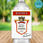 Smirnoff Vodka Wine Bottle Label Customizable Template Diy | Bobotemp Regarding Printable Smirnoff Vodka Label Template