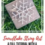 Snowflake String Art Tutorial   Chaotically Yours Regarding Free Printable String Art Patterns With Instructions