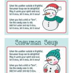 Snowman Soup Labels   10 Free Pdf Printables | Printablee Intended For Free Printable Snowman Soup Labels