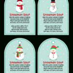 Snowman Soup Labels   10 Free Pdf Printables | Printablee Intended For Free Printable Snowman Soup Labels