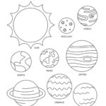 Solar System Coloring Page  A Free Planet Printable   Childhood Magic With Regard To Free Printable Planets To Cut Out