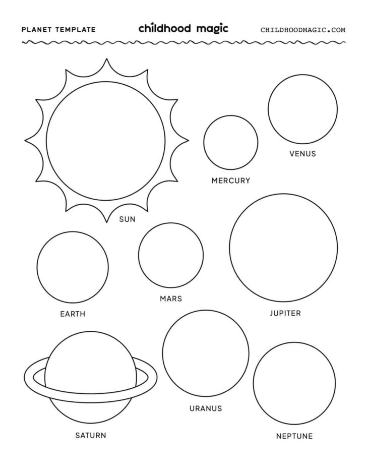 Free Printable Planets to Cut Out