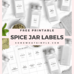 Spice Jar Labels (Free Printable) From Somewhat Simple In Spice Jar Labels Printable