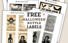 Spooky Halloween Potions Bottle Free Printable Labels ⋆ Love Our intended for Halloween Labels For Bottles Printable Free
