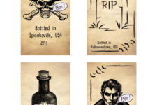 Spooky Halloween Potions Bottle Free Printable Labels ⋆ Love Our with Free Printable Halloween Labels For Bottles And Potions