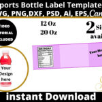 Sports Drink Bottle Blank Label Template, Gatorade Wrapper, Sports Intended For Gatorade Back Label Template