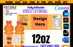 Sports Drink Bottle Label Template, Sports Drink Wrapper Template within Gatorade Back Label Template