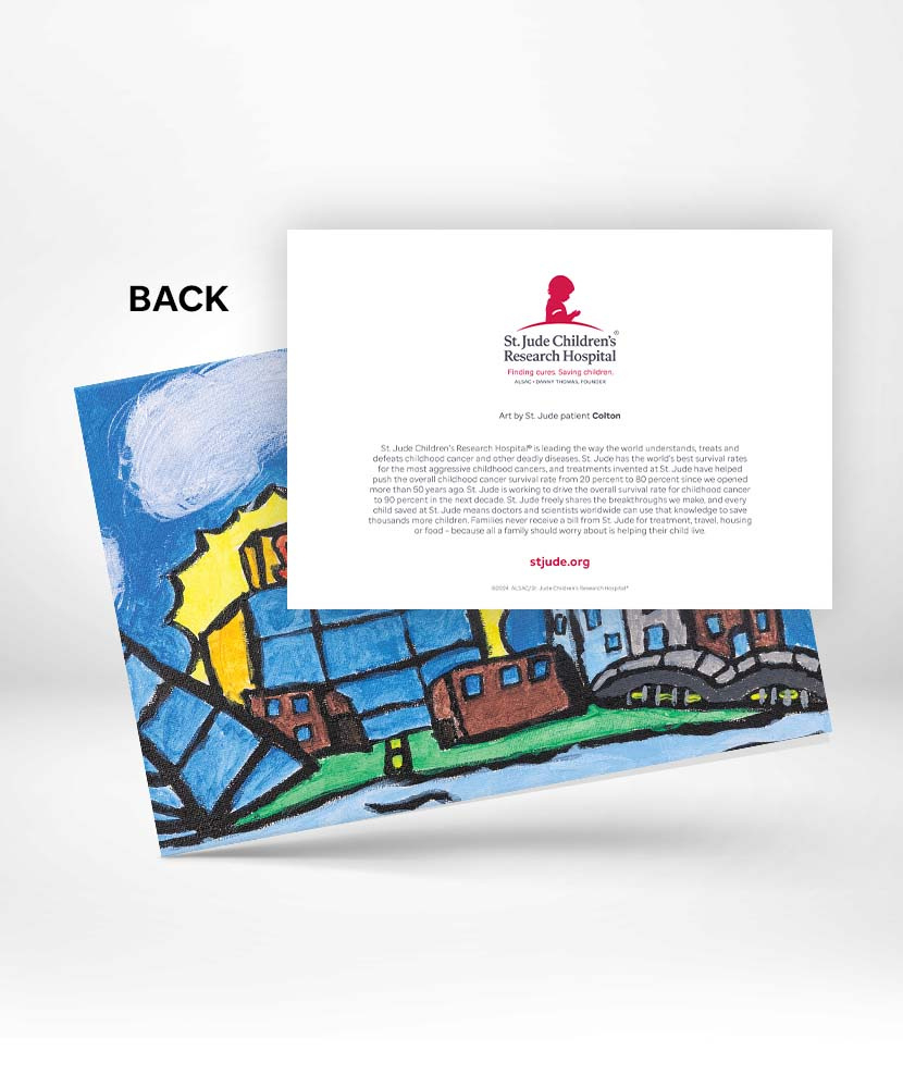 St. Jude Hospital Patient Art Cards - St. Jude Gift Shop with St Jude Printable Donation Label