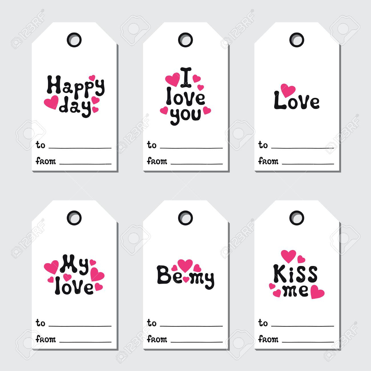 St Valentine&amp;#039;S Day Gift Tags. Printable Tags Collection. Love throughout Valentine&amp;amp;#039;s Day Label Printable