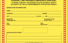 Standard Waste Label For 12Mm Un/Na, Personalized, Pvc-Free Film with Printable Hazardous Waste Label