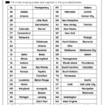 States And Capitals   Free Worksheet For Kids   Skoolgo In Free Printable State And Capital Worksheets
