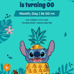 Stitch Birthday Invitation Presentation Intended For Free Printable Stitch Birthday Invitations