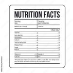 Stock Vektorgrafik „Nutrition Facts Label Template Vector“ | Adobe Inside Free Printable Sample Food Label Generator