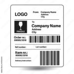 Stock Vektorgrafik „Shipping Label Template“ | Adobe Stock Pertaining To Printable Label Shipping